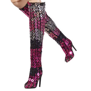 colorful sequins Shoes for Barbie Fashion royalty FR6.0 FR2 Nu.face Obitsu doll