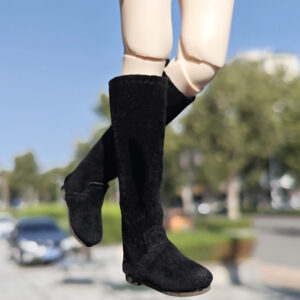 Black velour Shoes for BJD Blythe Doll azone Neo Blythe dolls OB22 OB24 body
